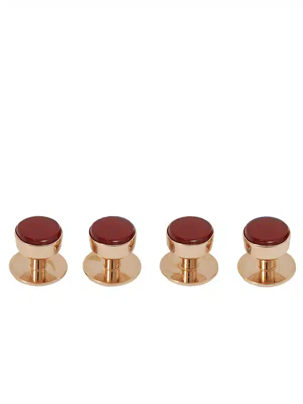 (product) Cornelian Studs (Rose Gold)