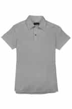 Light Grey Pique Short Sleeve Polo Shirt