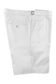 (product) White Cotton Shorts, folded with a side-view display