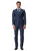 (product) Blue Narrow Stripe Bespoke Suit, full front view