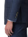 (product) Blue Narrow Stripe Bespoke Suit, cuff detail