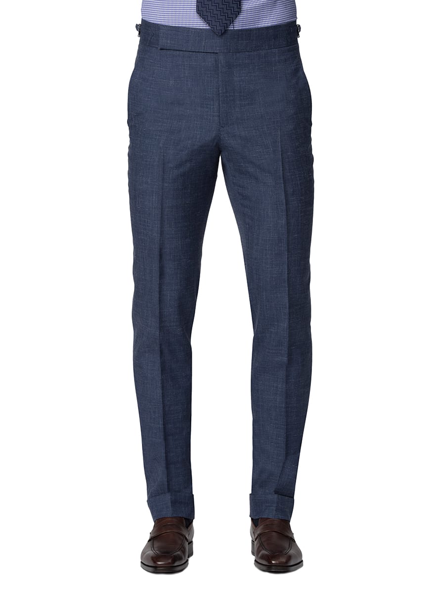 (product) Denim Chambray Bespoke Trouser, front view