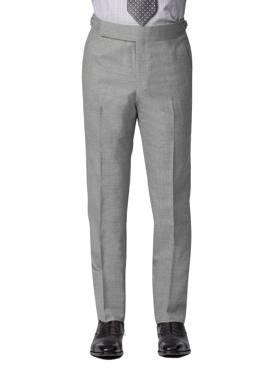 (product) MTM Light Grey Sharkskin Suit