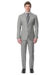 (product) MTM Light Grey Sharkskin Suit, full front view