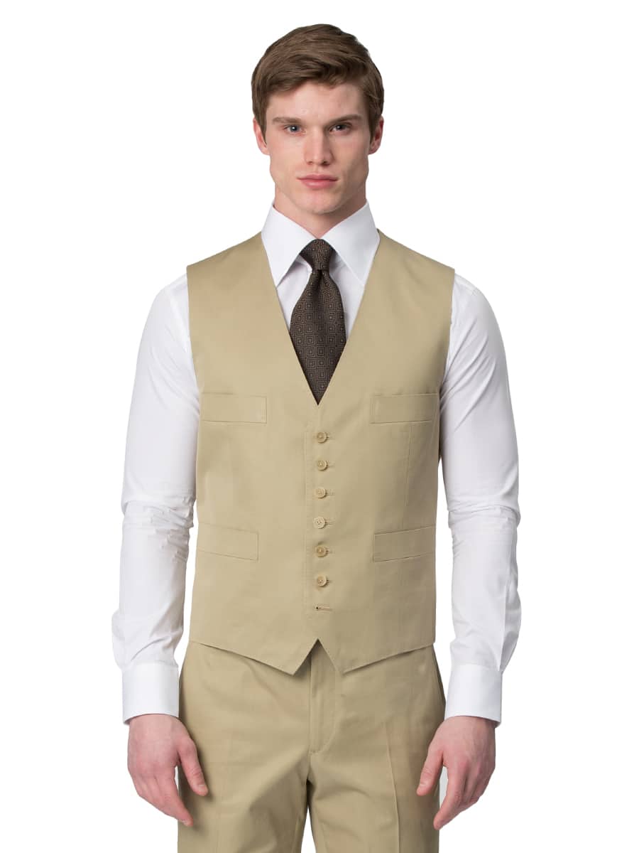 (product) Khaki Cotton Vest
