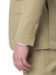 (product) Khaki Cotton Bespoke Suit, cuff detail
