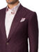 (product) Berry Wool & Silk Hopsack Bespoke Sport Coat, lapel detail - custom suits nyc bespoke tailor midtown, noho