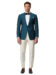 (product) Cream Bespoke Formal Trouser, paired with Emerald Bespoke Dinner Jacket, front view