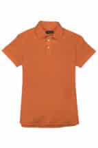 Orange Pique Polo Shirt