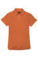 (product) Orange Pique Polo Shirt, front view