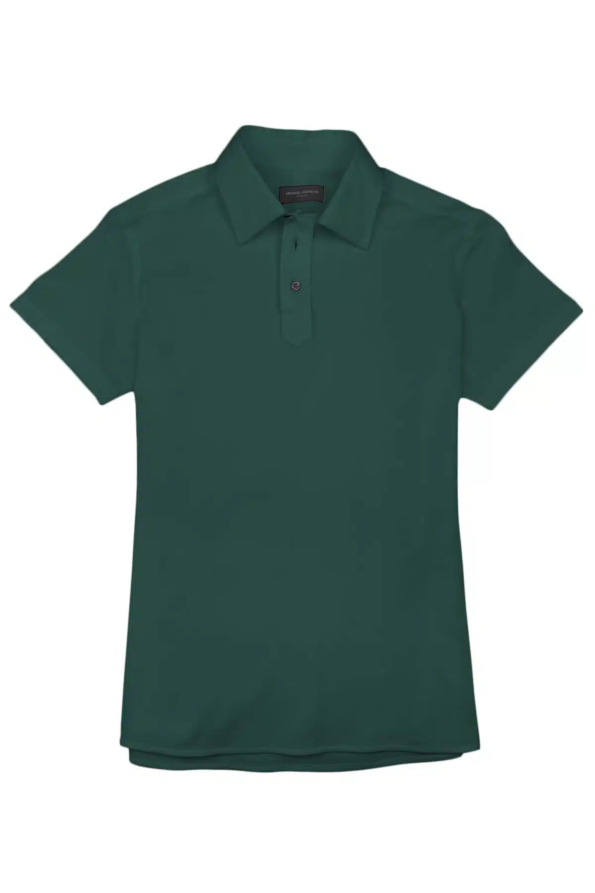 1 SWEDISH PIQUE SHORT SLEEVE POLO グリーン Michael Andrews Bespoke | Dark Forest Green Piqué Polo Shirt