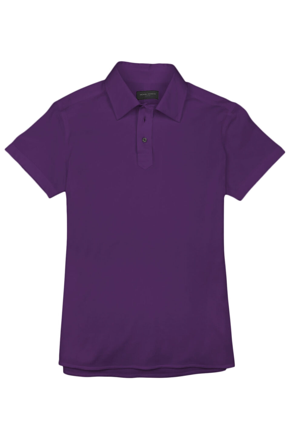 (product) Purple Pique Polo Shirt, front view