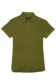 (product) Army Green Pique Polo Shirt, front view