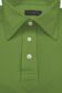 (product) Light Fern Green Pique Polo Shirt, close-up of collar and buttons