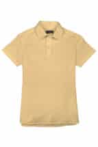 Pale Yellow Pique Polo Shirt