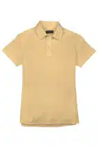 Pale Yellow Pique Polo Shirt