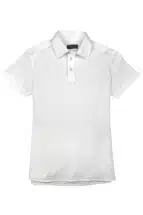 White Pique Short Sleeve Polo Shirt