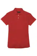 Bright Red Pique Polo Shirt