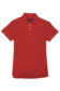 (product) Bright Red Pique Polo Shirt, front view