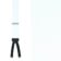 Trafalgar Sutton Formal White Silk Suspenders, Detailed view