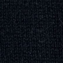 Black Silk Cashmere Long-Sleeve 3-Button Polo