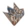 (product) The Temple of Pegasus Alabaster/ Milk Pocket Square, Folded