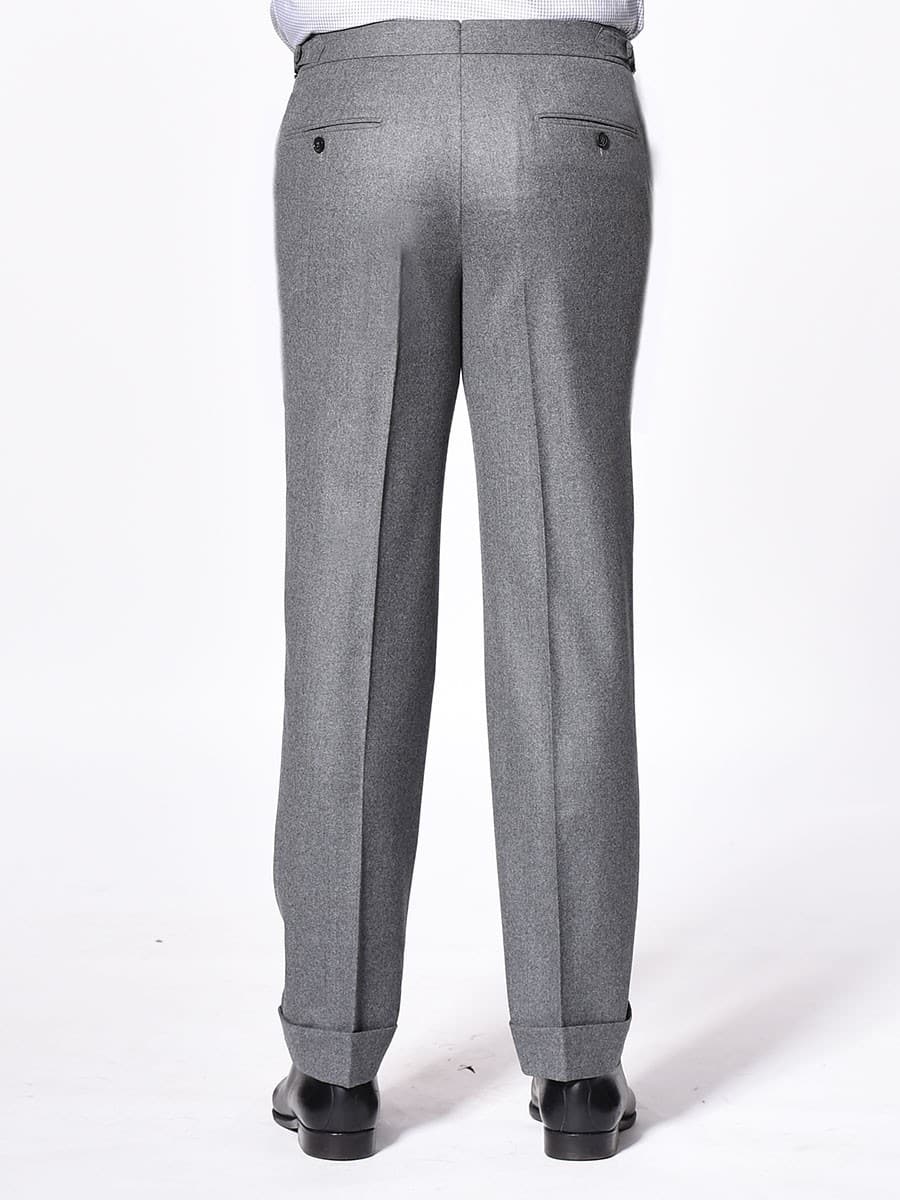 コリアグランドセール Steel Grey Flannel Classic Bespoke Trouser | Michael Andrews パンツ