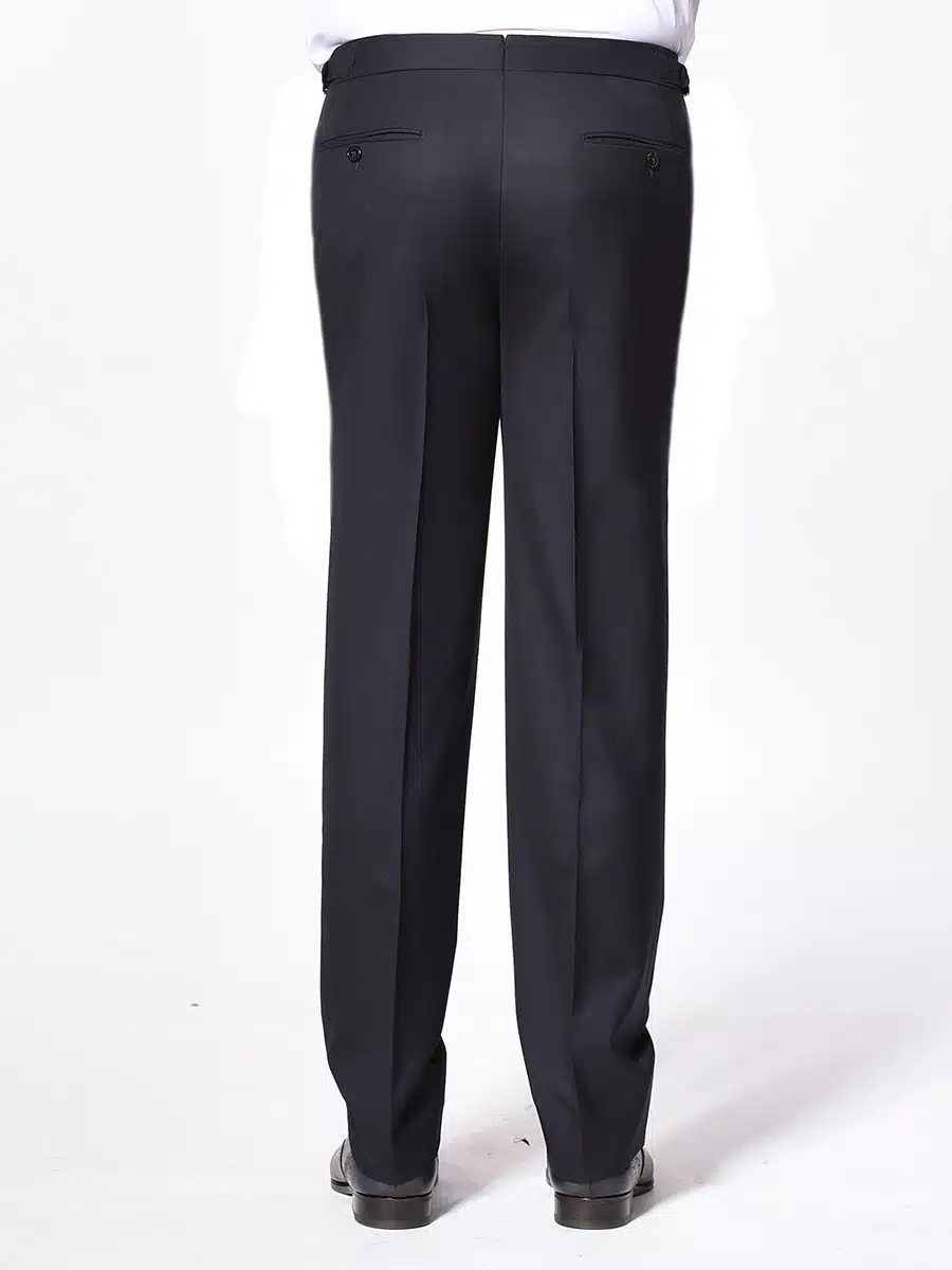 (product) Midnight Twill Classic Bespoke Trouser, back view