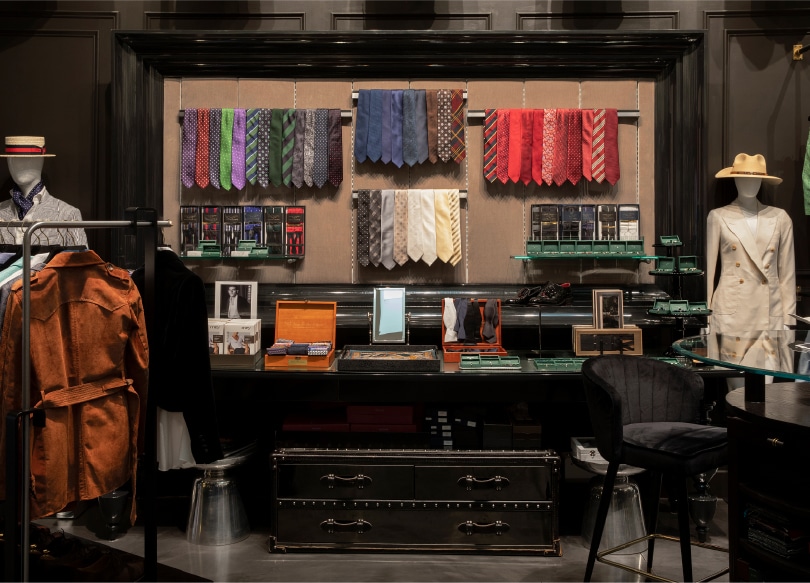 Michael Andrews Accessories Table - custom suits nyc bespoke tailor midtown, noho