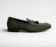 (product) Vomero Olive Suede Loafer, Single shoe side view