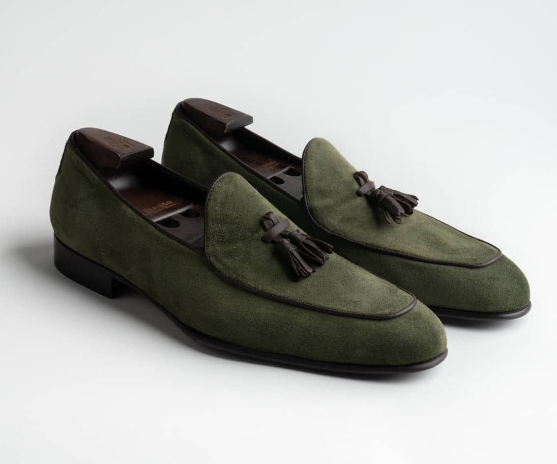 Michael Andrews Bespoke | Vomero Olive Suede Loafer Michael Andrews Bespoke | Vomero Olive Suede Loafer