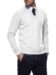 (product) White Pima Cotton V-Neck Sweater