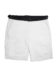 (product) White Swim Shorts with Black Waistband