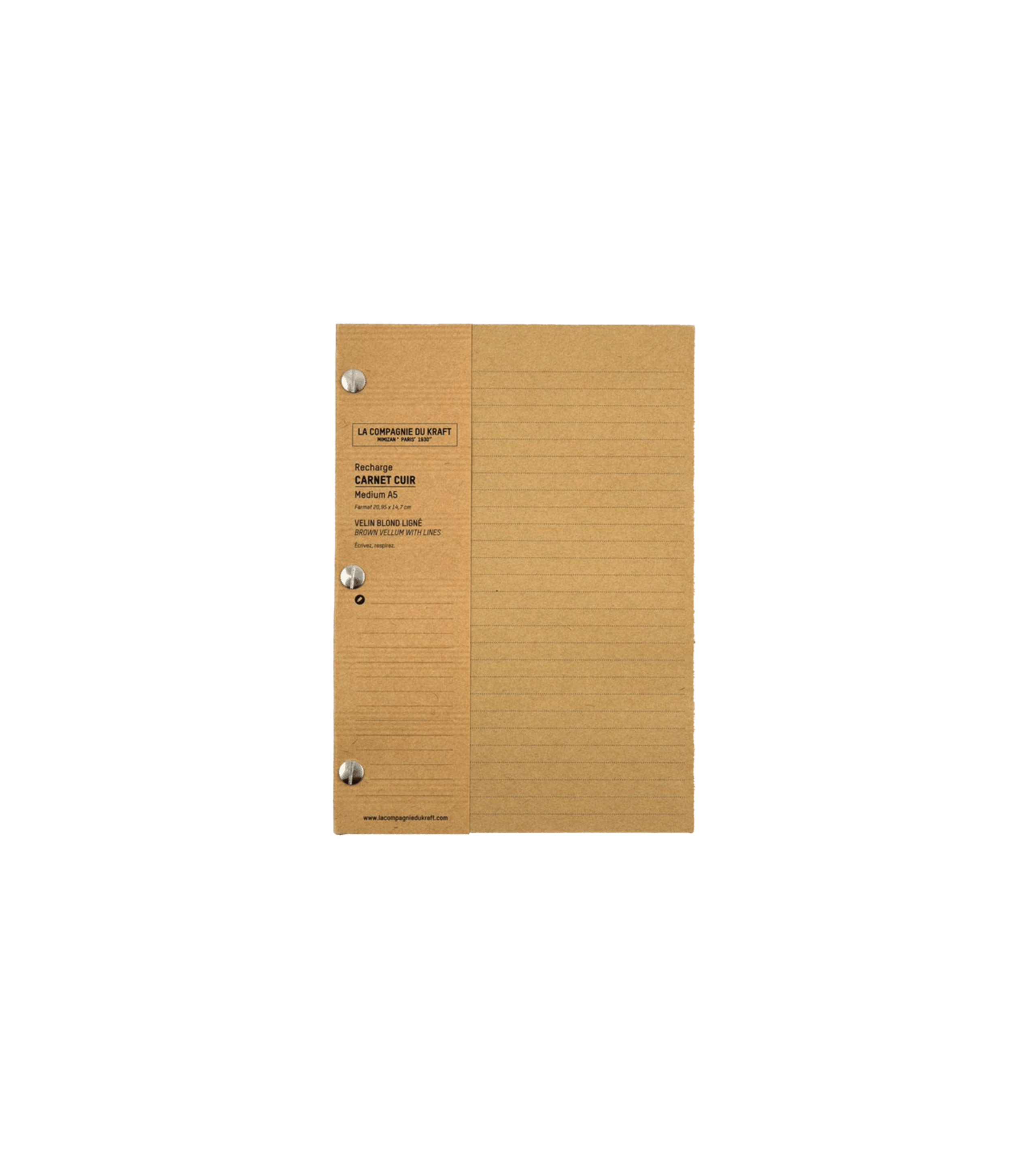 La Compagnie du Kraft Lined Notebook
