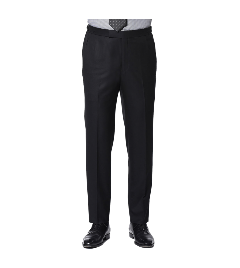 Black two-button Super 110's Bespoke Suit Pants