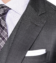 Grey Sharkskin Bespoke Suit - Lapel Detail