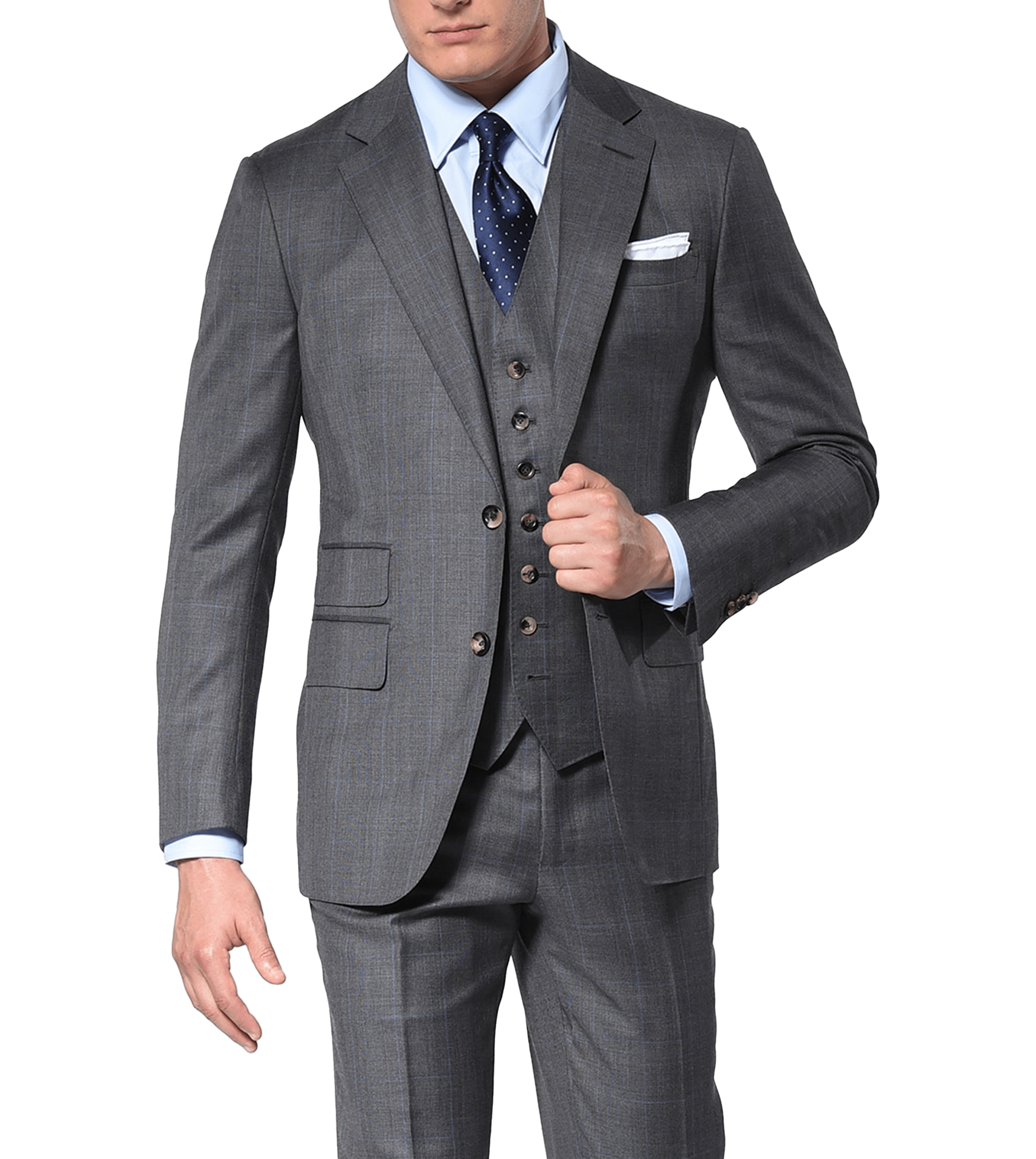 Michael Andrews Bespoke | Grey Glen Plaid Bespoke Suit
