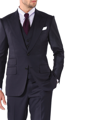 Navy Blue Signature, two-button Bespoke Suit