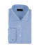 (product) Blue Textured Micro-Gingham, Spread-Collar Shirt