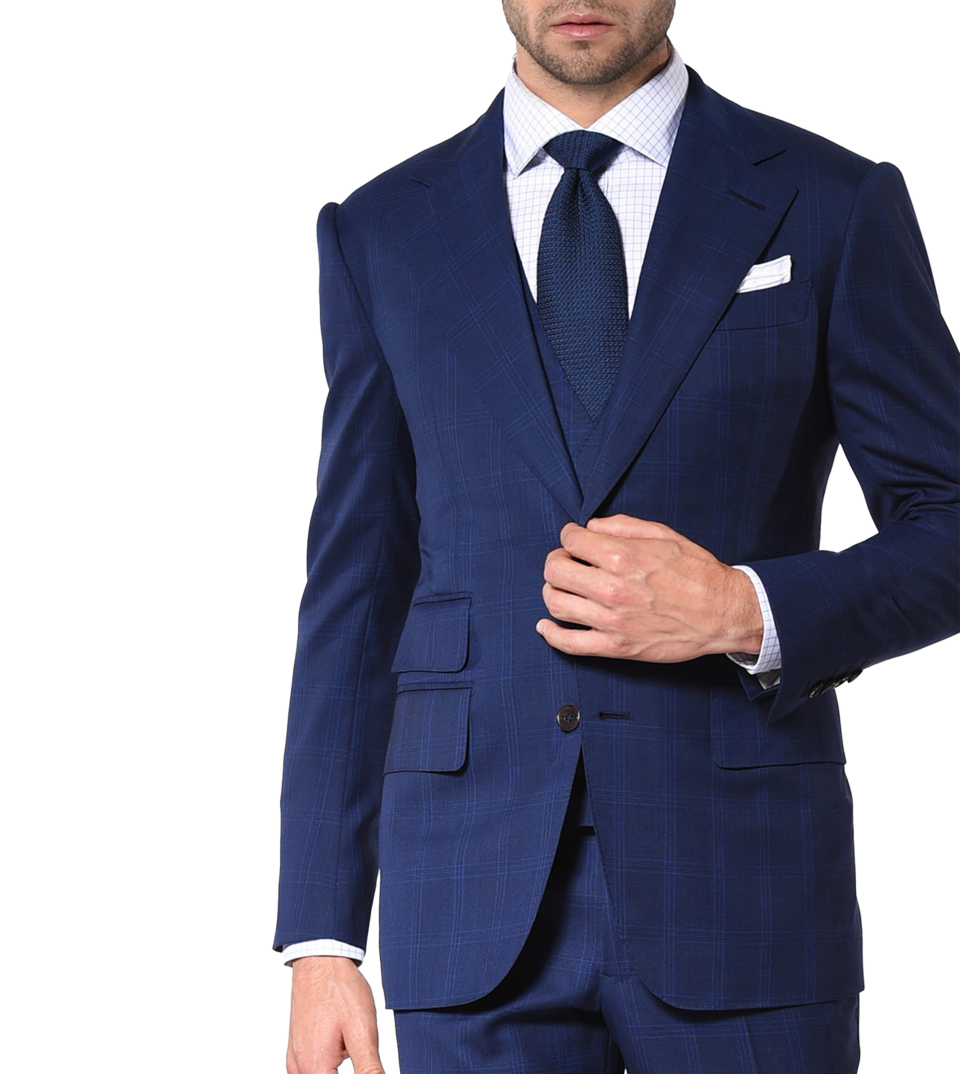 Royal Complex Windowpane Signature Bespoke Suit
