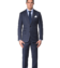 Marine Blue Glen Plaid WIndowpane Classic Bespoke Suit