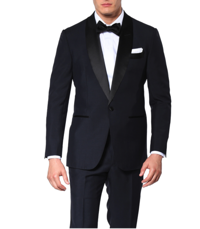 (product) Midnight Mohair Classic Bespoke Tuxedo - custom suits nyc bespoke tailor midtown, noho