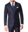 Navy blue solid Super 110's two-button bespoke suit