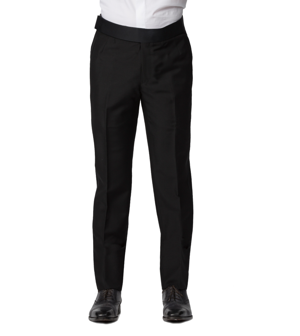 Black Mohair Classic Bespoke Trouser