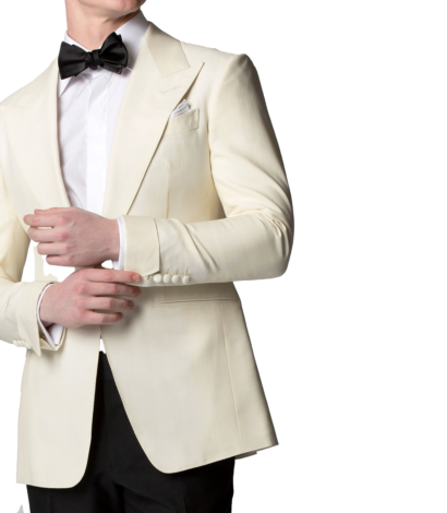 Ivory Mohair Silk Bespoke Dinner Jacket - custom suits nyc bespoke tailor midtown, noho