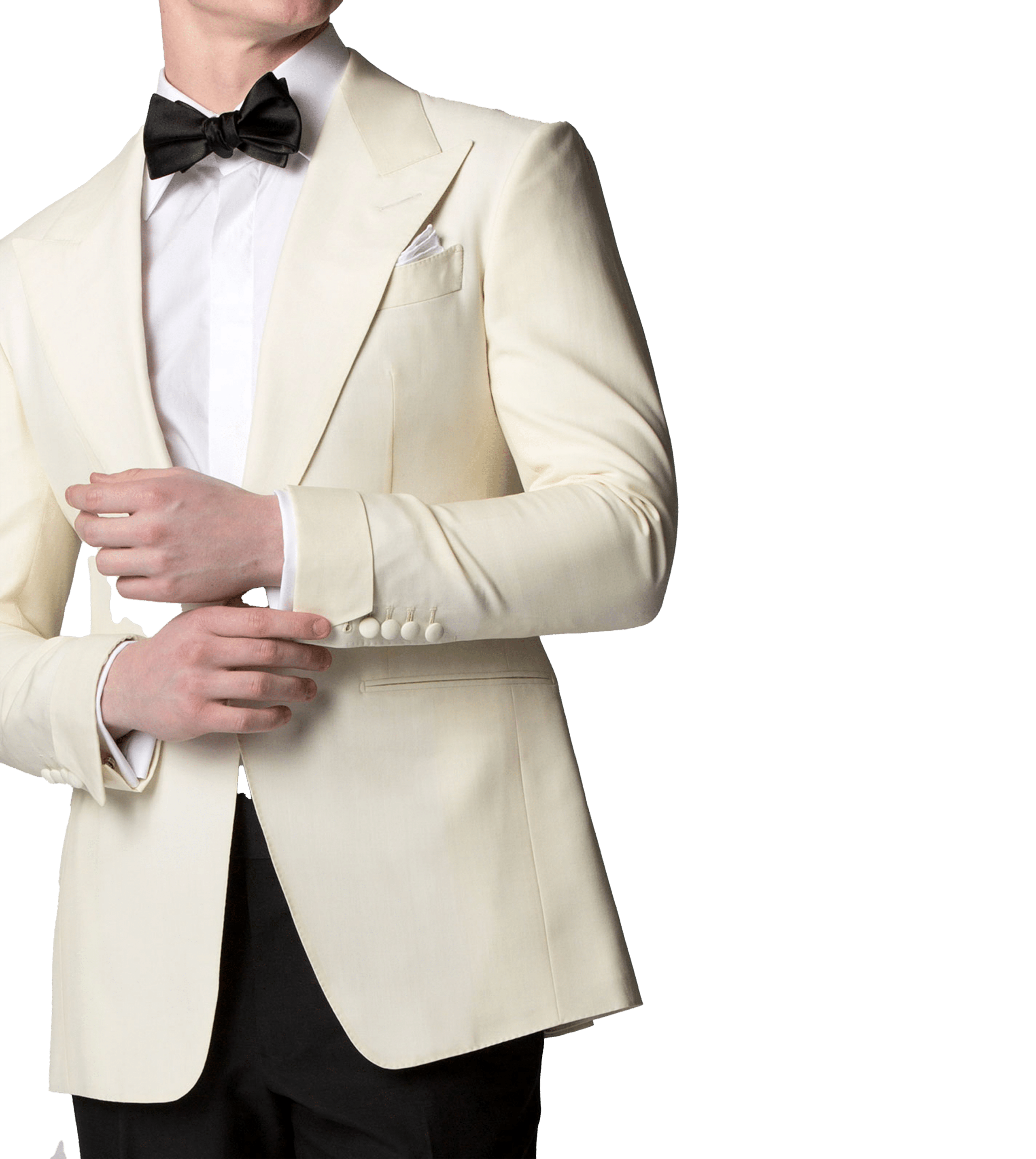 Michael Andrews Bespoke | Ivory Mohair-Silk Dinner Jacket