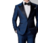 French Blue Mohair Bespoke Dinner Jacket