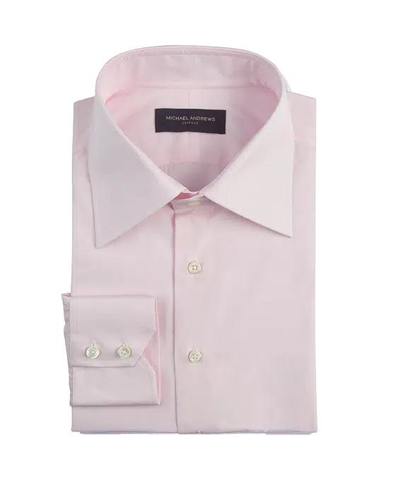 (product) Light Pink Poplin, Italian-Collar Shirt
