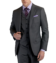 Medium Grey Sharkskin, two-button wool, made-to-measure Suit