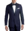 Royal Blue one-button made-to-measure Tuxedo with Navy satin trim